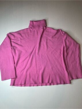 Deluc Bright Pink Turtleneck Sweater